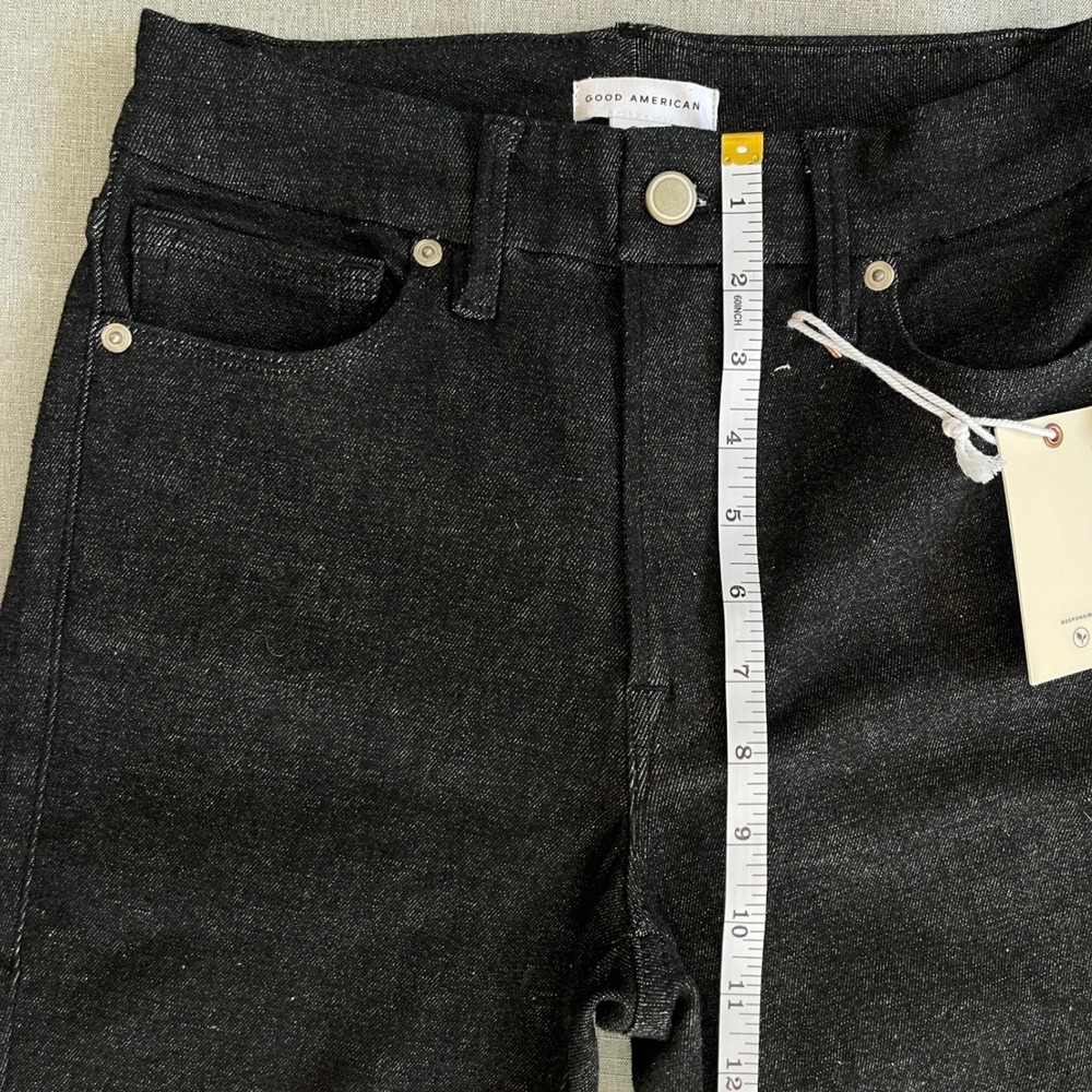 Good American Always Fits Good Legs Skinny Jeans Womens 6-12 Black NEW - Picture 10 of 16